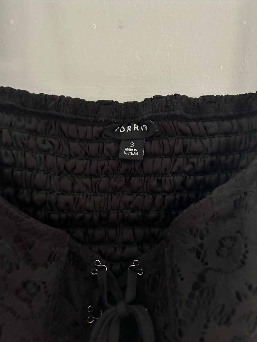 torrid Black Lace Tie-Front Cami - Picture 3 of 5